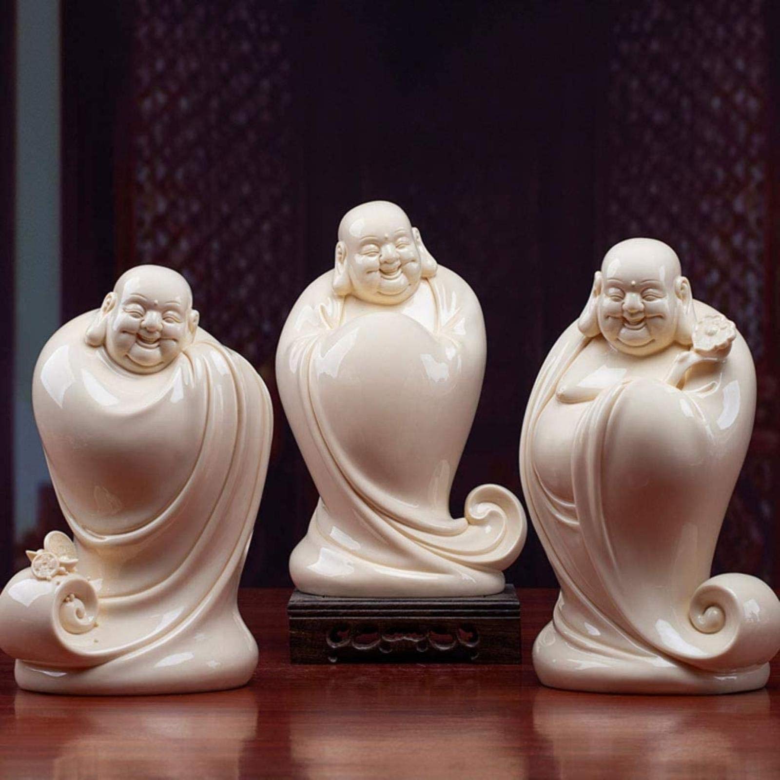 陶器製 笑顔の仏像 中サイズ 陶器製 笑顔の仏像 中サイズ